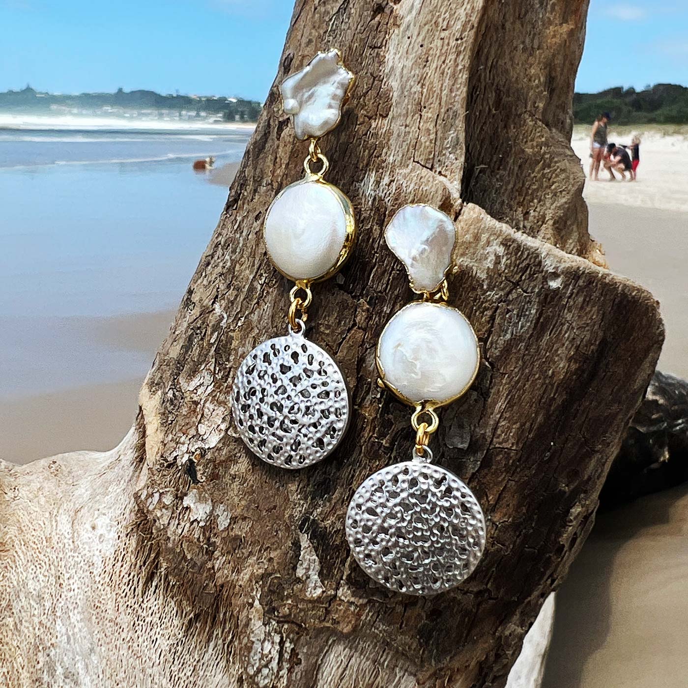 N°848 For the Love of Pearls Statement Earrings