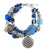 N°785 The Sound of Spotted Waves Statement Bracelet